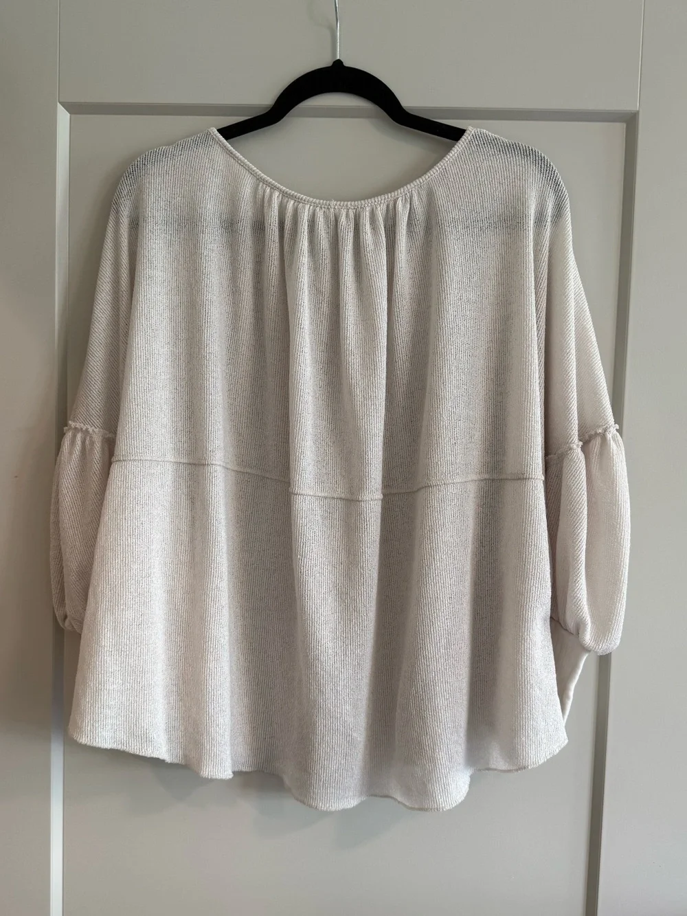 Free People Marla Henley Top Cream, size XS, like new!